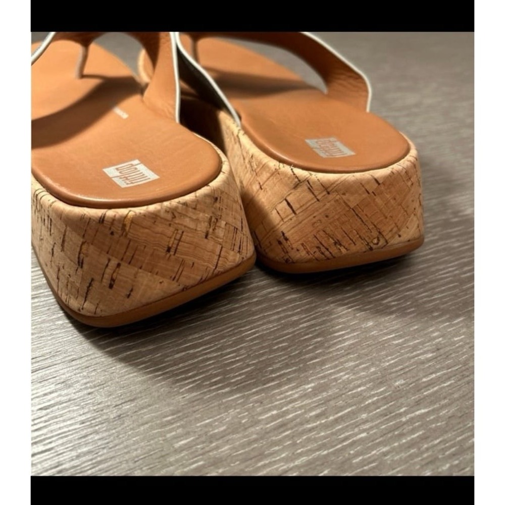 Fitflop Silver Tan Platform Shoes size 9 - Picture 4 of 4